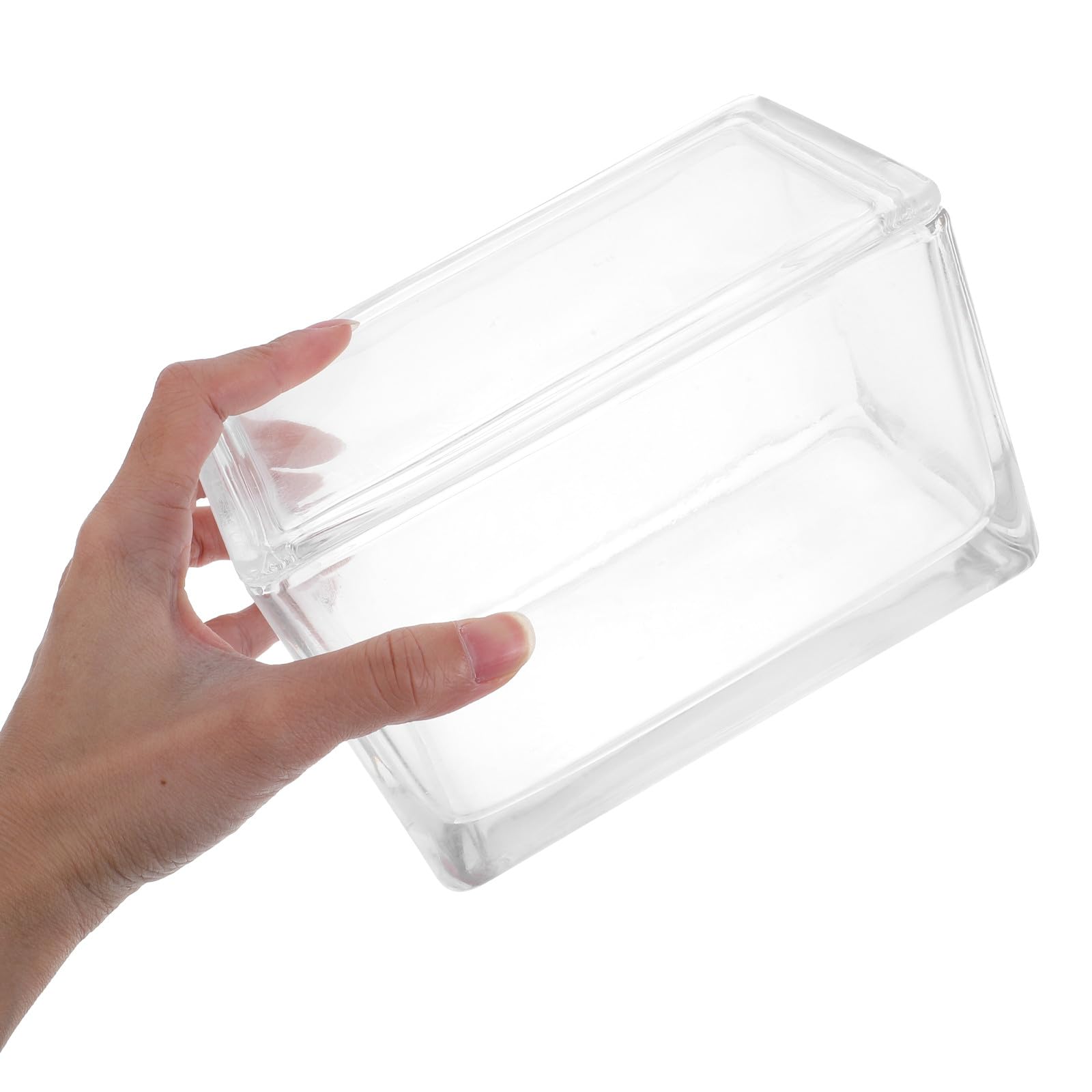 VALICLUD Estuche para Tinción de Vidrio con Capacidad para 60 Portaobjetos, Accesorios para Microscopios, Estructura Vertical y Horizontal, Material Vidrio, Adecuado para Experimentos