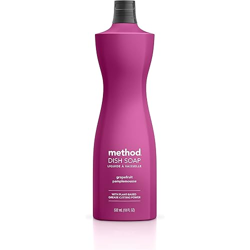 Method Dish Soap, Grapefruit, 18 Ounce, 1 pack, Packaging May Vary