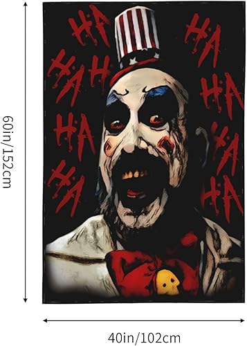 Miniatura 7 de BATCHONE Tapiz de película de terror de capitán para colgar en la pared, tapices para habitación, dormitorio, decoración de vida, 60 x 40 pulgadas