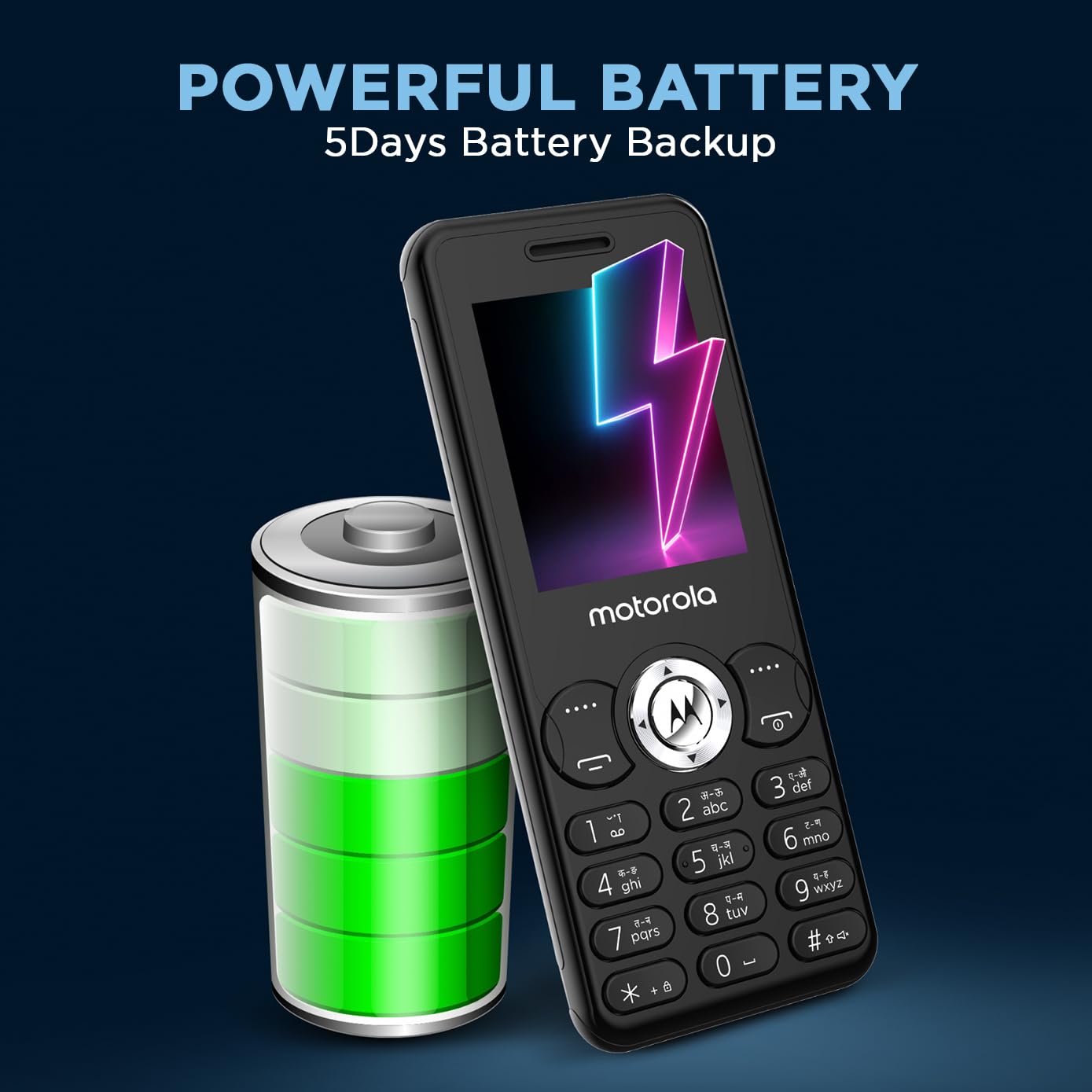 Motorola All-New A300 Dual Sim keypad Phone | 2 Years Replacement | Long Lasting Battery | Built-in UPI Payments App | Wireless FM | Auto Call Recording (Black) 17 61M2a3r73hL. SL1389