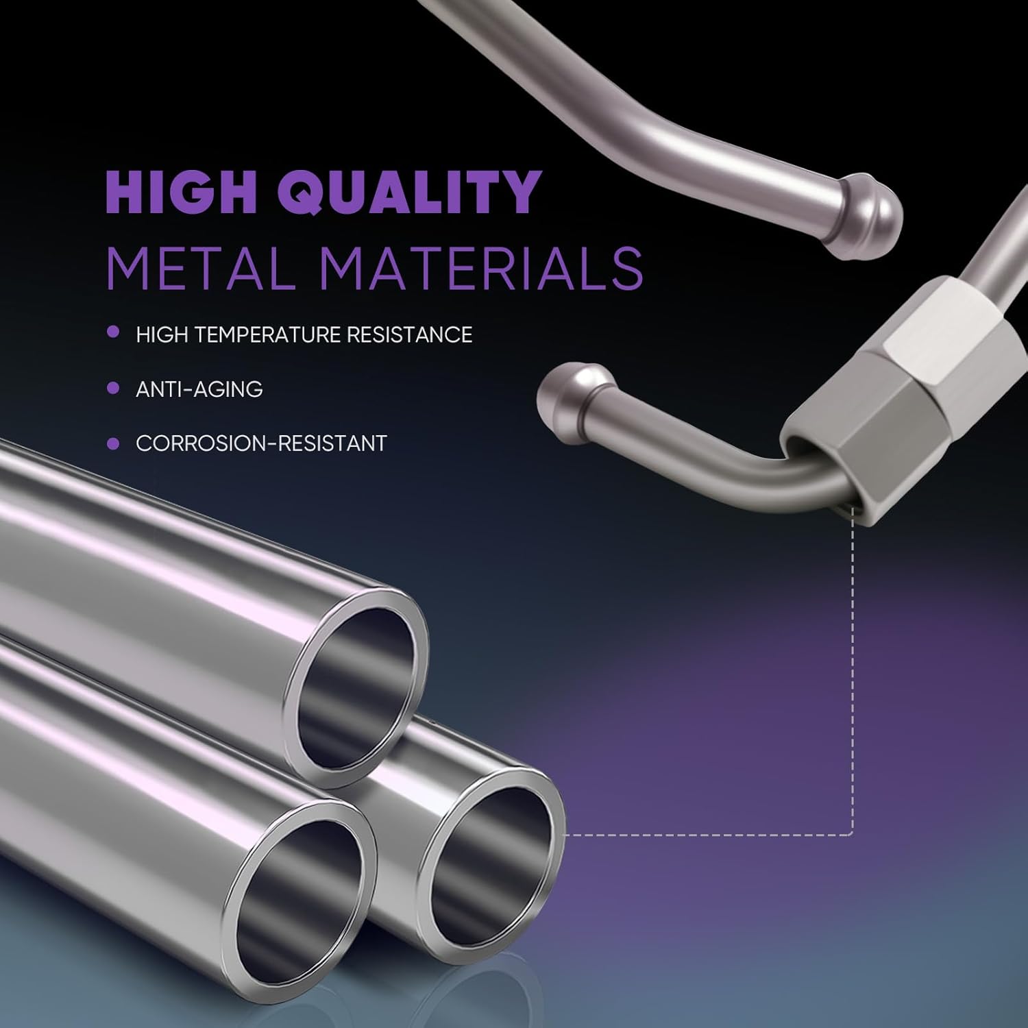 06K127501K Fuel Injection High Pressure Line Metal Tube EA888 MK3 2.0T Engine Compatible with VW Beetle Golf R32 GTI Rabbit Audi A3 A4 A5 A6 Quattro A7 A8 Q3 Q5 Q7 Q8 TT