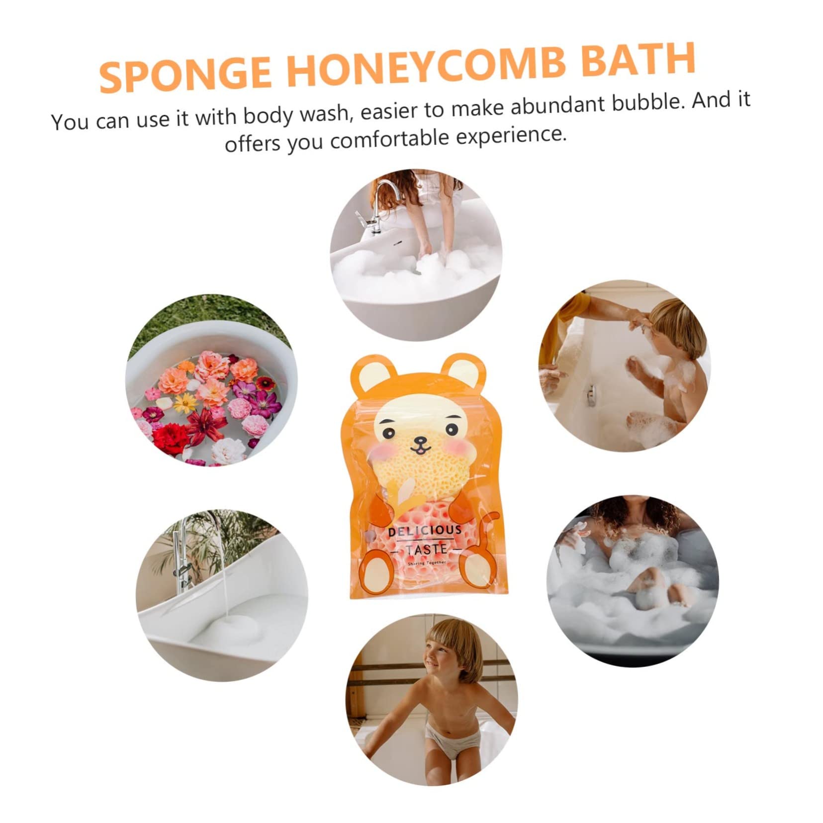 minkissy 10piezas Esponjas De Exfoliantes Para Bebés Esponjas Naturales De Baño Suaves Accesorios De Higiene Corporal Para Baños Diarios