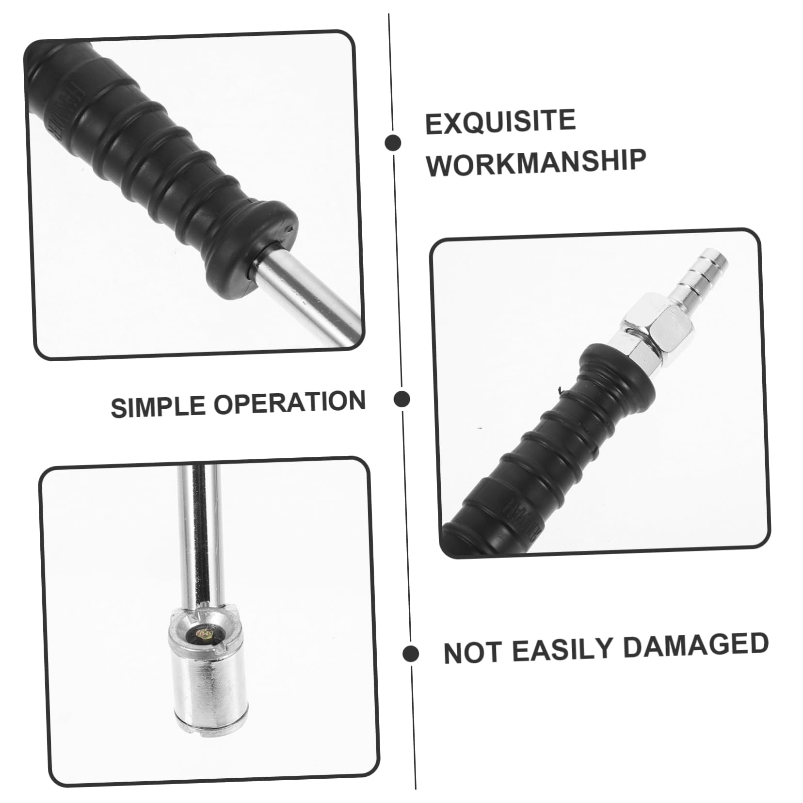 Balacoo Alloy Air Chuck Tire Inflator Quick Connect Chuck Tire Inflator for Car Lightweight