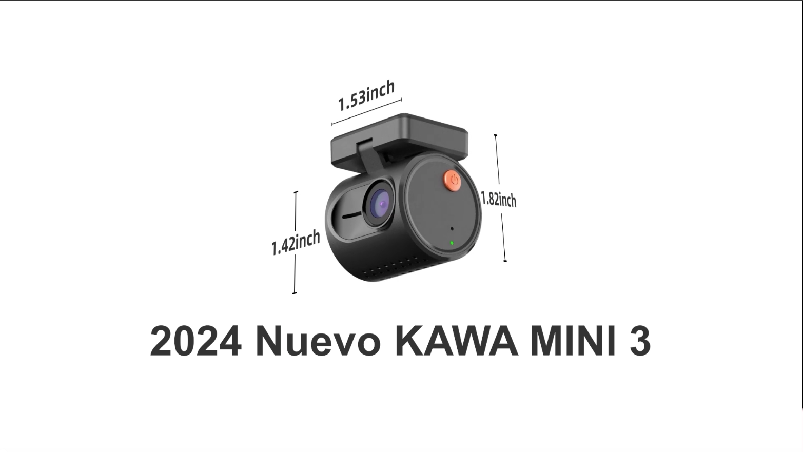Dash Cam Coche KAWA Dashcam Mini Pro Pantalla Transparente