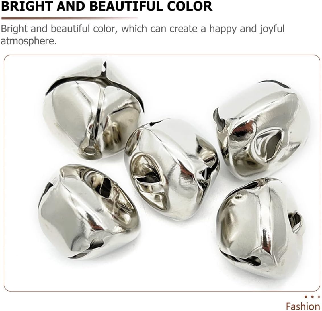 ibasenice 60pcs Small Multi-Function Craft Bells Portable Decorative DIY Bells for Holiday Decorations Jewelry Making and Craft Projects