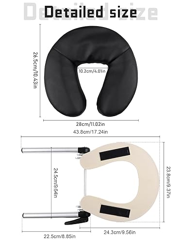 Miniatura 2 de EBANKU Juego de cojines universales ajustables para mesa de masaje, cama y almohada