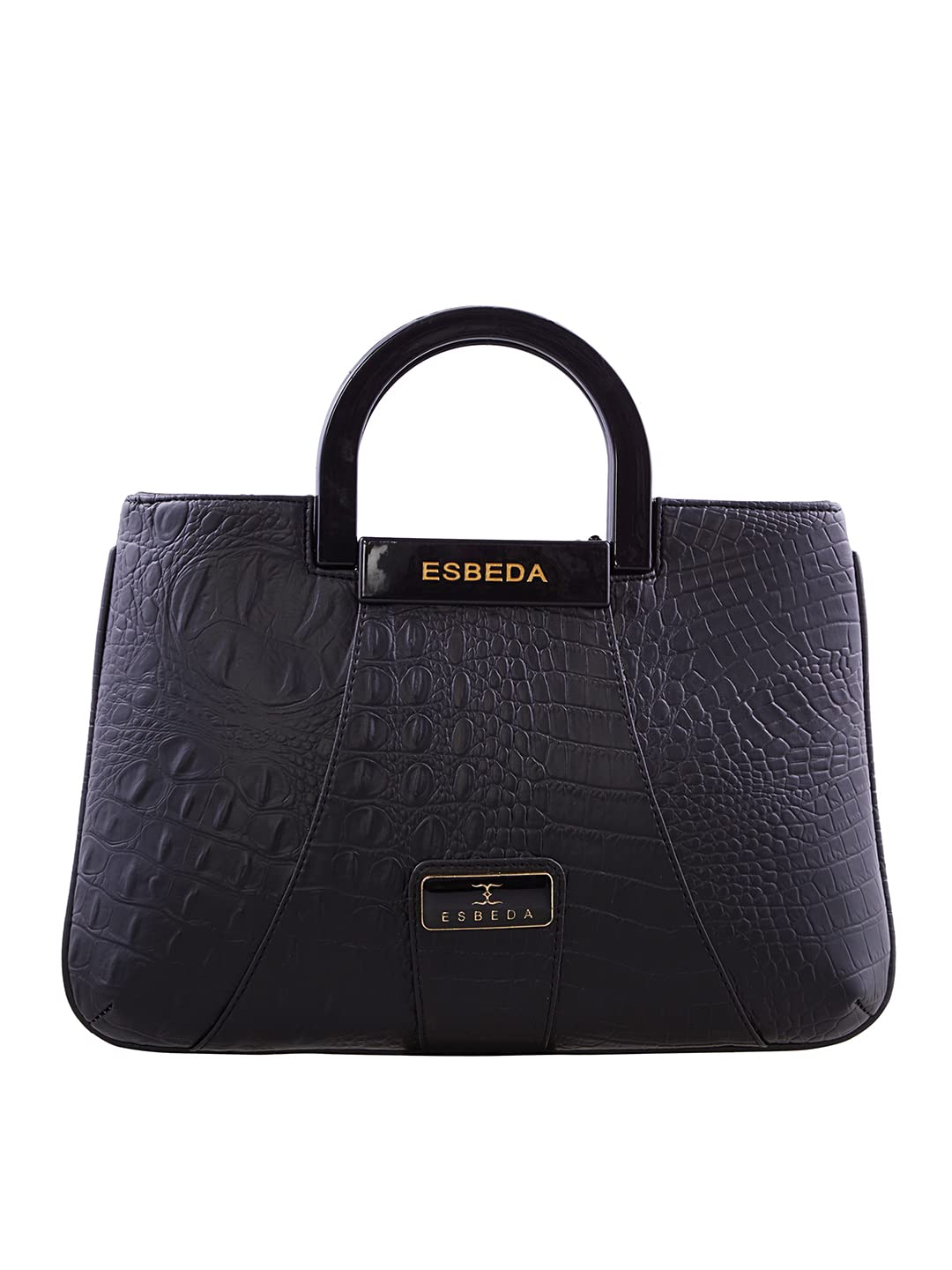 ESBEDA Black Snake Work Pu Synthetic Handbag For Women (B0796TDW46) Amazon Price History, Amazon Price Tracker