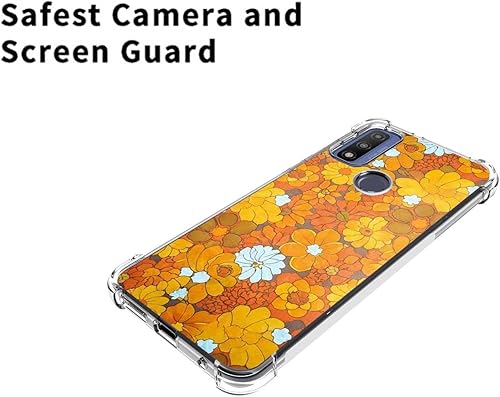Miniatura 5 de Compatible con Motorola Moto G Pure Floral Funda, 70's Flower Daisy Floral Retro Groovy Hippie Indie Aesthetic para Moto Case Girls Women Soft TPU