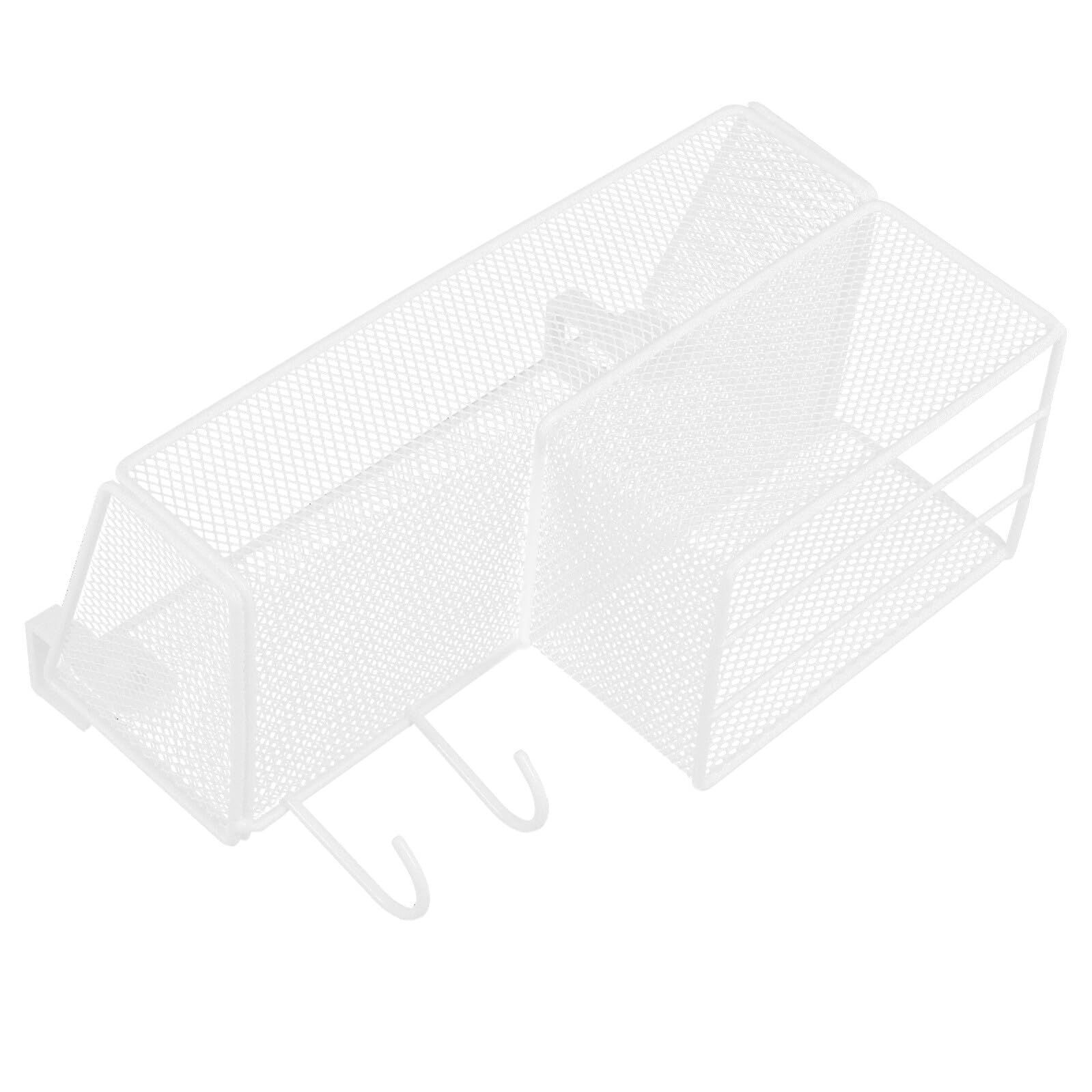 Panier suspendu multifonction en métal blanc STOBAZA avec crochets