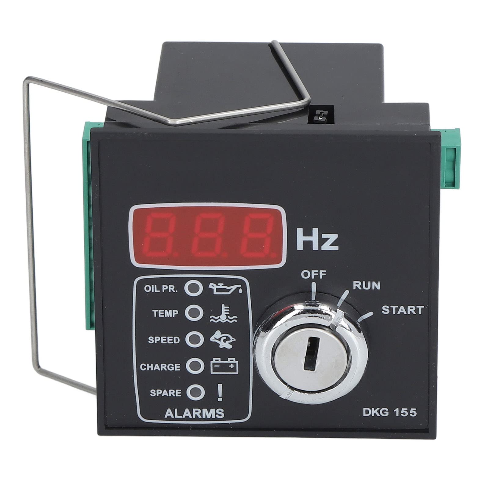 Automatyczny moduł sterujący generatorem, do benzyny i generatorów, ze zintegrowanymi alarmami, 9-33 V DC 15-300 V AC 50-60 Hz, montaż na panelu przednim do urządzeń morskich