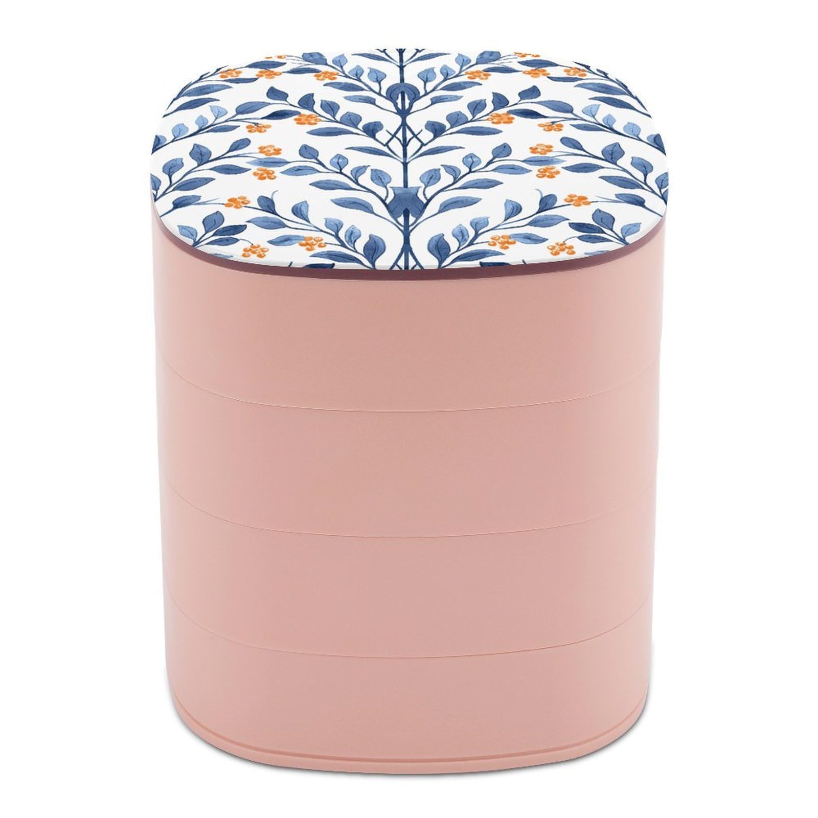 Boîte de rangement pour bijoux fini les colliers emmêlés motif baies oranges