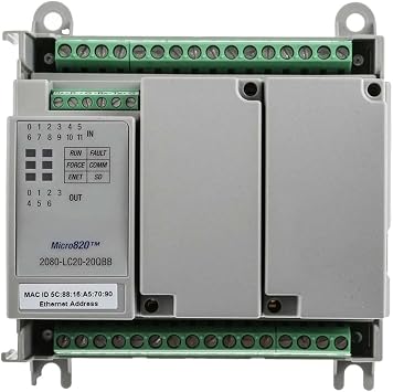 1 pc New PLC Module 2080-LC20-20QBB Micro820 20 I/O ENet/IP Module Factory Sealed