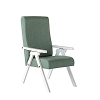 Poltrona legno FIAMMETTA ESSEGI SRL Relax reclinabile LACCATO Bianco tessuto Verde Menta Sfoderabile