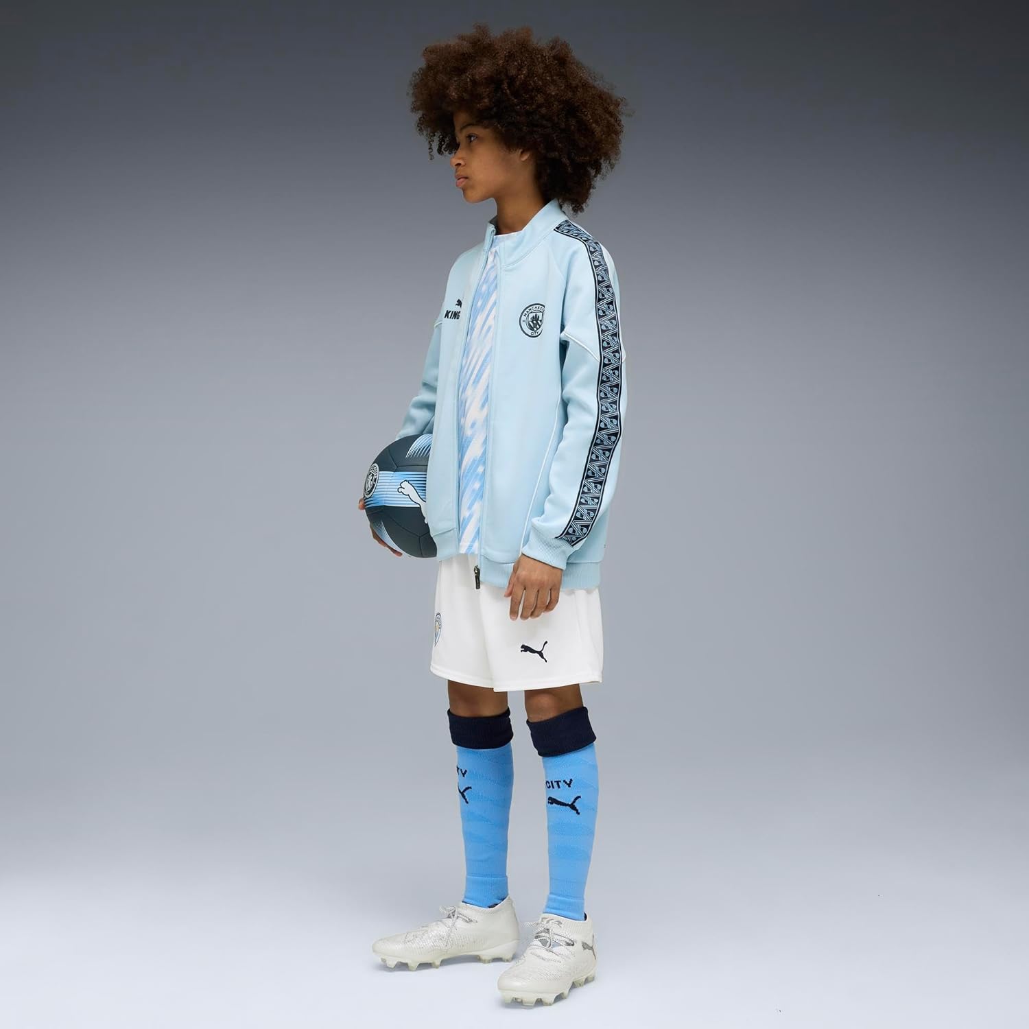 PUMA Manchester City Kids Pre-Match King Anthem Jacket - Image 5