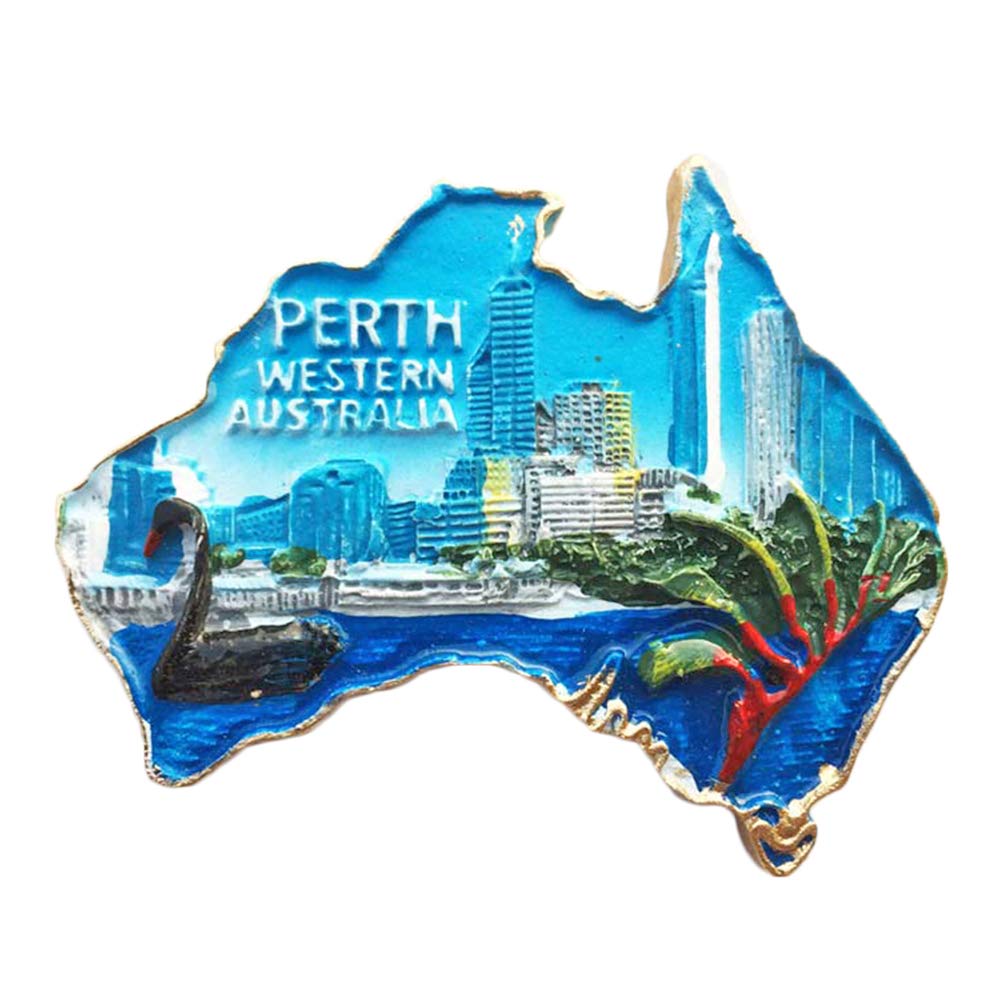 Wedarego Australia 3D Perth Refrigerator Magnet Travel Sticker Souvenirs Home & Kitchen Decoration Fridge Magnet From China