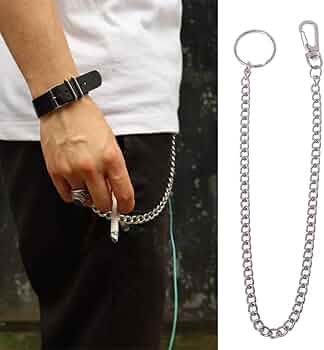 WeddHuis Catena A Portafoglio In Acciaio Inossidabile Portachiavi Lungo Uoo Donna Arsupio - Foto 9