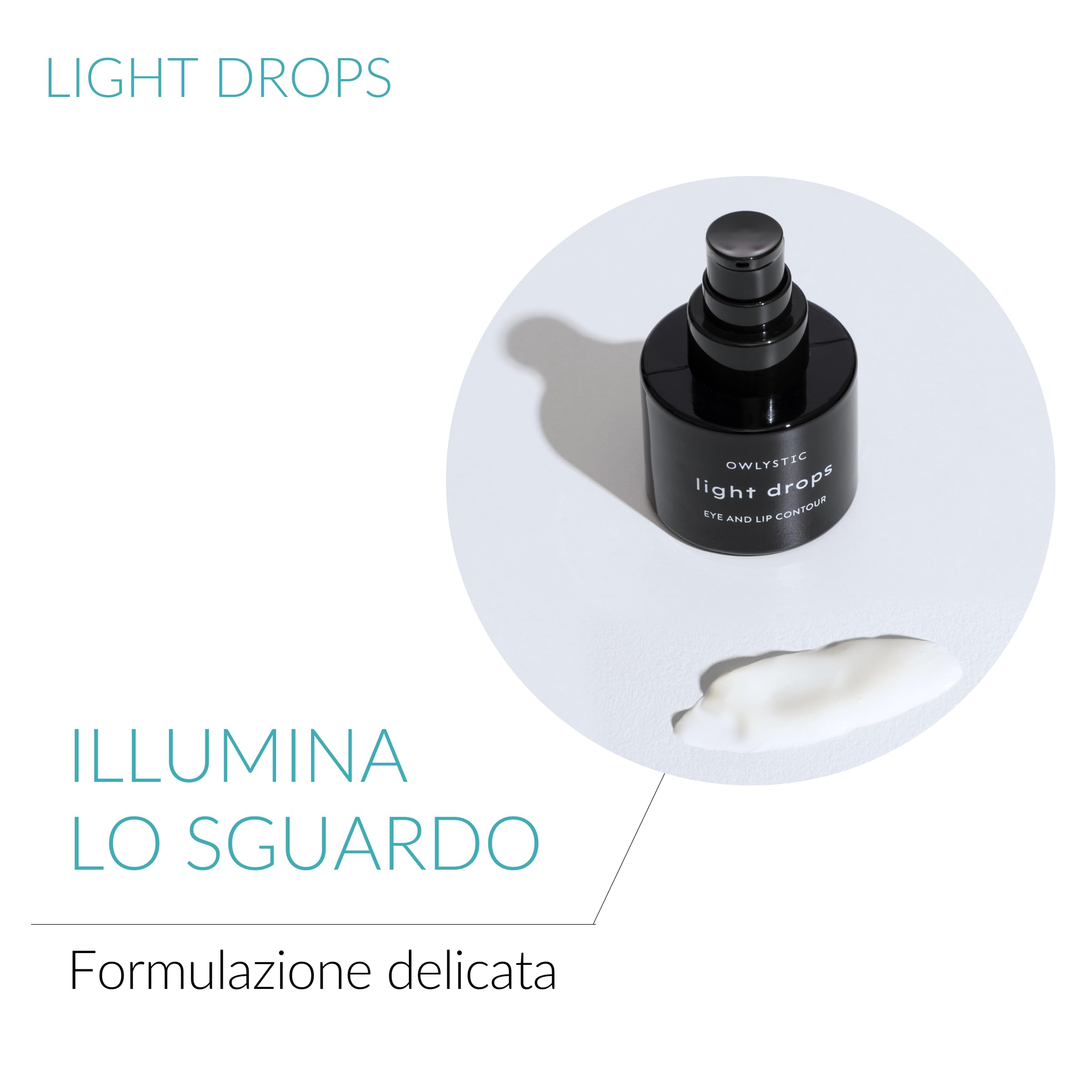 Bio Contorno Occhi Occhiaie con Effetto Antirughe MADE IN ITALY - Gel all'Estratto di Barbabietola e Olio di Carota - Azione Illuminante, Rivitalizza lo Sguardo - Idratante per Labbra OWLYSTIC 15ml