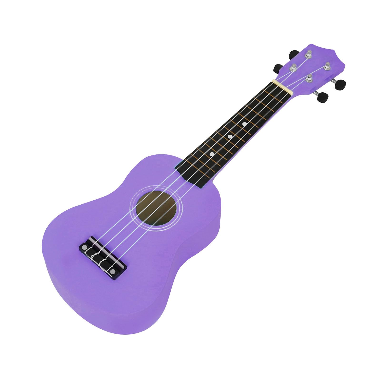 Ukulele in Tiglio per Principianti, Kit Ukulele da 21 Pollici con Accordatore Incorporato, Strumento Musicale per Bambini Adulti (PURPLE)