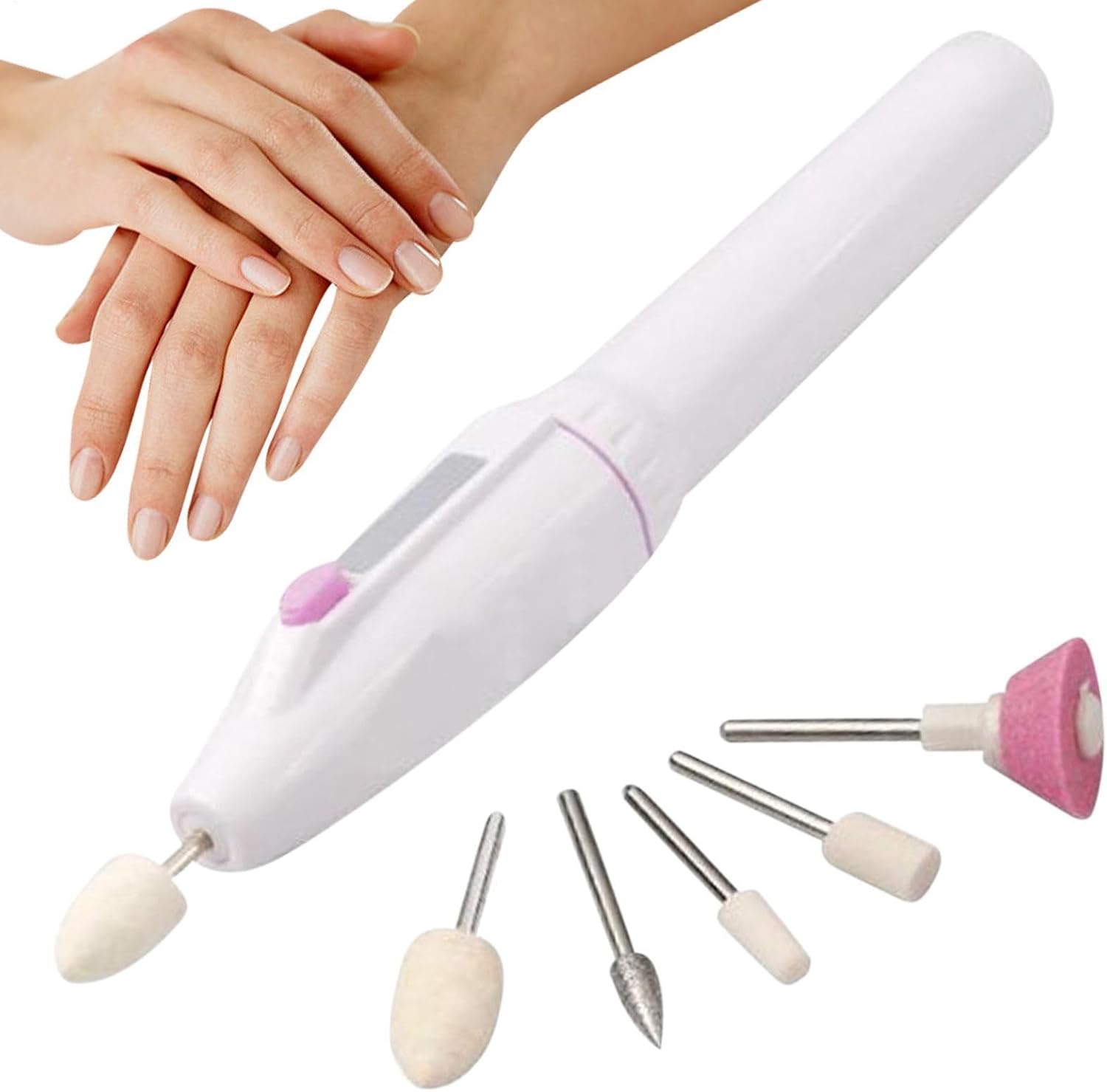 Electric Manicure Pedicure Kit – Professional Electric Nail File, Professional Manicure Pedicure Kit, Manicure Pedicure File Nail Supplies for Home and Salon Use