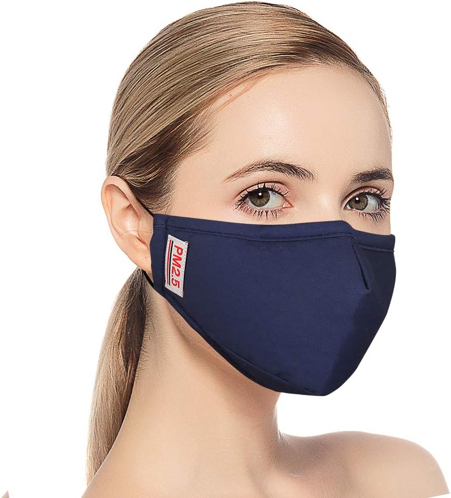 Dust Mask, Half Face Mask with Filter Activated Carbon Safety Mask Reusable Comfy Anti-Dust Mask for PM2.5, Pollution,Running, Cycling,  Pollen Allergy, Woodworking And Gardening