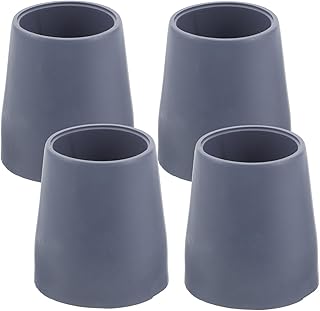 シャワーチェア足カバー ゴム製 4個セット 滑り止め付き 杖対応 バスチェア脚キャップ 床傷防止 コンパクト収納可能 1.5インチ