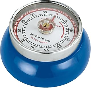Zassenhaus Magnetic Retro 60 Minute Kitchen Timer, 2.75-Inch, Navy Blue