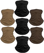 Xeoxarel Neck Gaiter, 7 Pack Cooling UV Protection, Bandana Face Mask Scarf for Men and Women