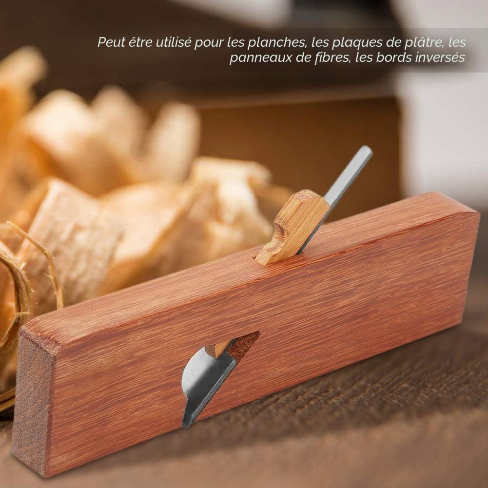 Rabot de travail du bois, rabot à main, rabot en bois, outil de menuisier en bois pour la finition de la du bois, la coupe