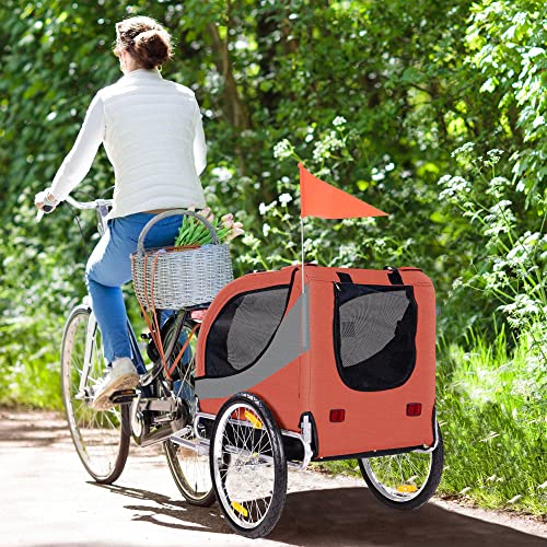 Hundeanhänger Happypet mit Anhängerkupplung für Fahrräder