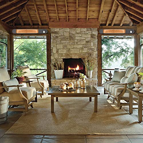 Outdoor Patio Heater, 1500W Ceiling Mount Infrared Heater, Instant Warm, IP65 Waterproof for Gazebo, Umbrella, Parasol, Patio Heater - Image 7
