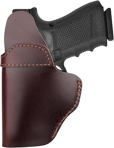 Miniatura 4 de Funda de cuero para Sig P365 X Macro, IWB Carry Gun Holsters para Glock 19 43X 44 48Ruger 57Springfield Hellcat ProXDSTaurus G2C G3C GX4M & P 0.354