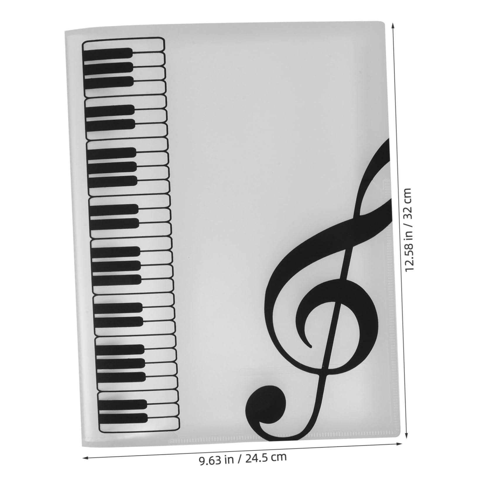 LIOOBO Precision Music Folder with Pages Stylish Frosted Texture for Sheet Music Organization and Storage for Piano Scores Choir Music and Band Use