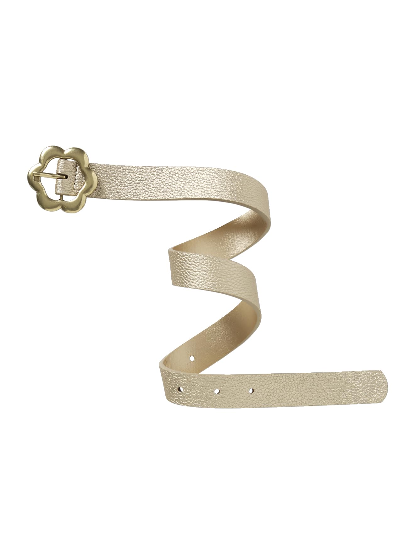 VERTBAUDET Ceinture dorée fleur fille beige irisé 12/​14A