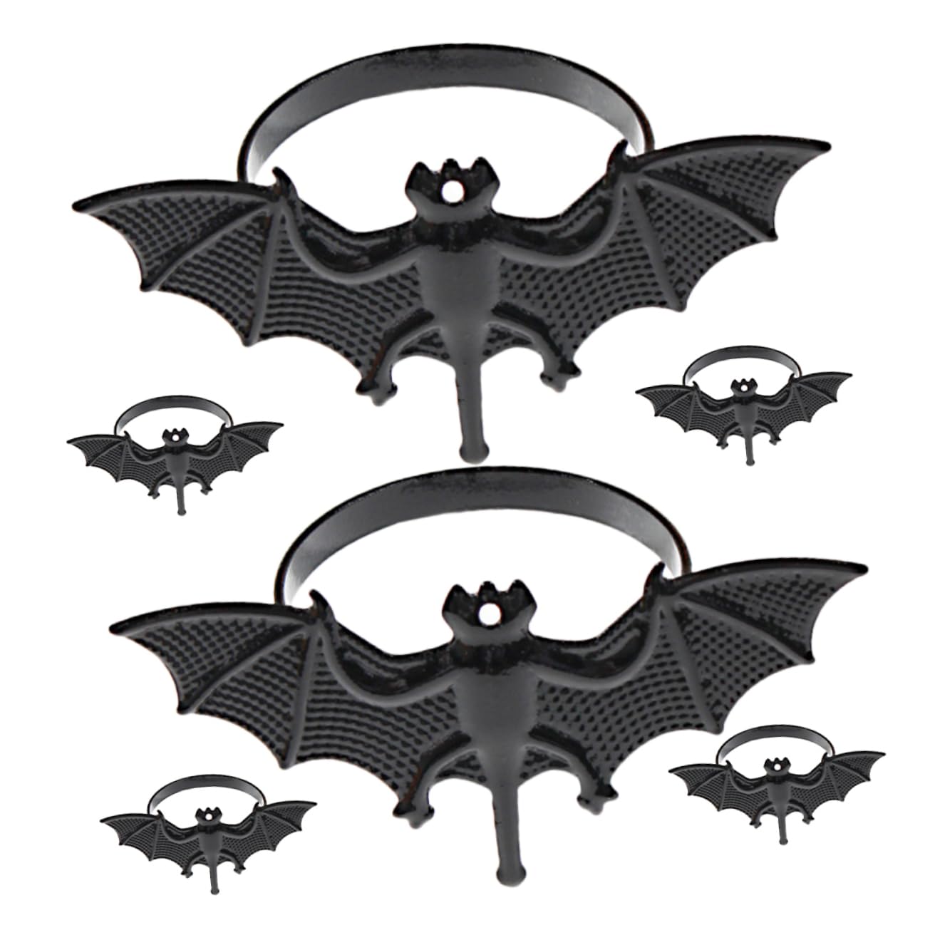 Alipis 4 Sätze Teiliges Halloween Serviettenringe Aus Bat Napkin Buckles Für Halloween Party Dekoration Stilvolle Tischaccessoires Für Unvergessliche Feste 6 Stück * 4