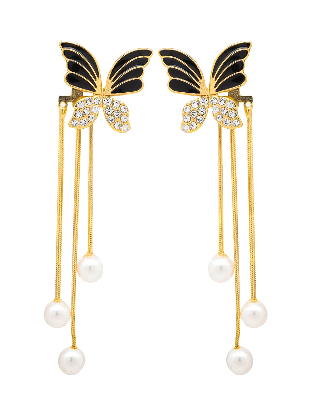 Yellow Chimes Earrings for Women and Girls Butterfly Pearl drop Designed Dangler | Gold Tone Long Dangler Earrings | Birthday Gift for girls and women Anniversary Gift for Wife (B0BPPM4D43) Amazon Price History, Amazon Price Tracker