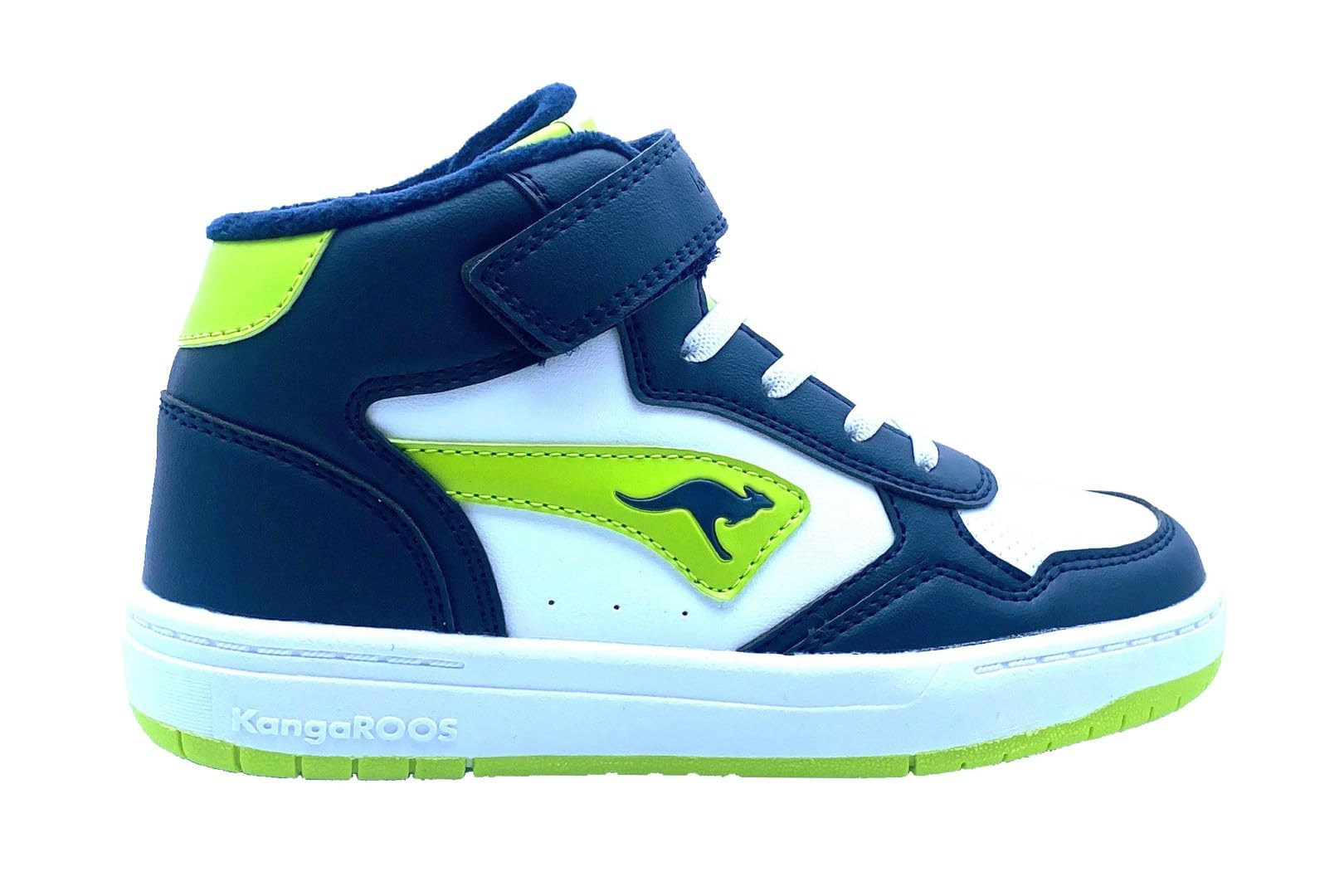 KangaROOS Men's K-cp Jumbo Ev Sneaker, Dk Navy Lime, 3 UK