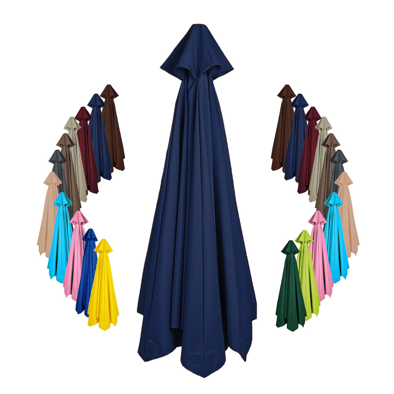 Replacement parasol canopy 8 arms 6 arms 2.0m/2.15m/2.3m/2.5m/2.7m/3.0m/3.5m/4.0m Garden Umbrella Replacement Cover Fabric Patio Umbrella Fabric Canopy Cover For garden parasol