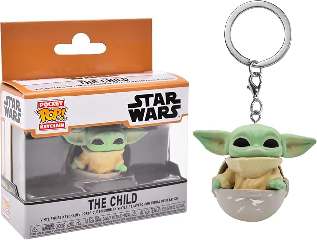 Tomicy Baby Yoda Keychain Yoda PVC keychain,The Mandalorian Keychain,Yoda Pendant Model Dolls Kids Gift Toy Cute Bag Pendant Gift for Kids,Key Ring Car Key Chain for Unisex