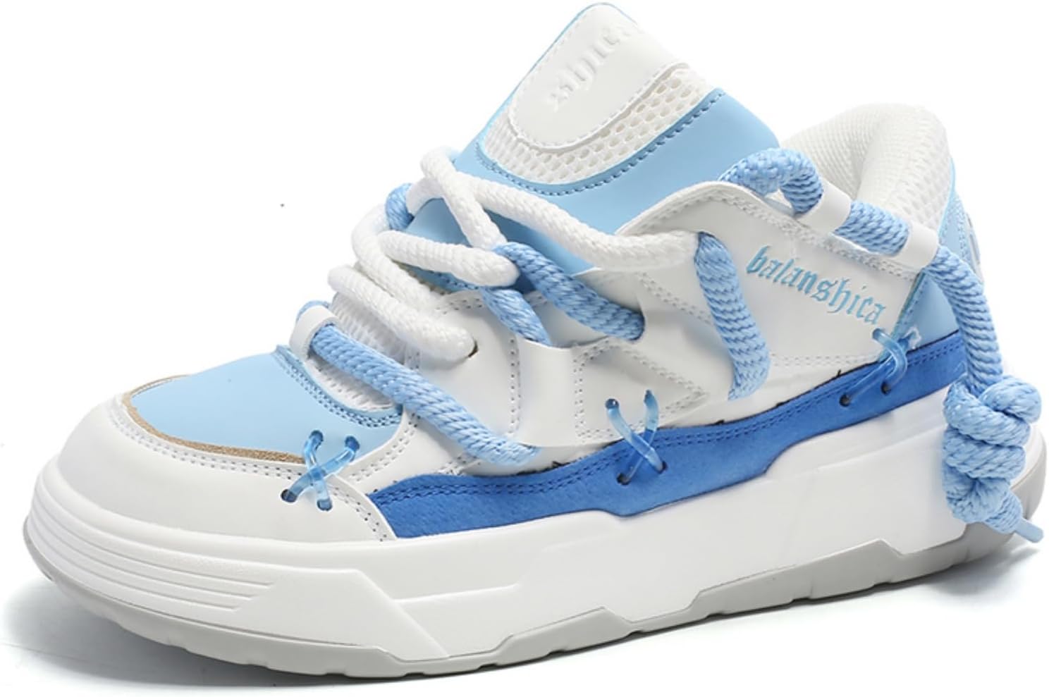 Couple's Faux - Leather Chunky Sneakers, Lightweight and Breathable. Suitable for Walking, Tennis, Running, with Height - Increasing Design. Perfect for Casual and Stylish Looks.