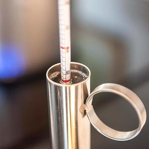 Miniatura 6 de Kit de taza de prueba de hidrómetro de jarabe de arce, kit de densidad de jarabe de arce, escala Baume y Brix, kit de jarabe de arce de acero