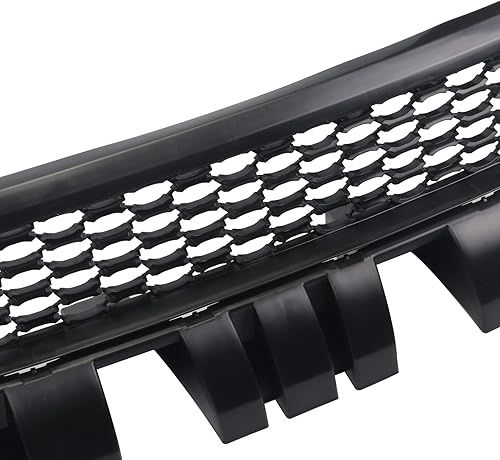 Miniatura 7 de LONGKEES Rejilla compatible con Dodge Charger SRTScat 2015, 2016, 2017, 2018, 2019, 2020, 2021 y 2022, parrilla de parachoques delantero negro con