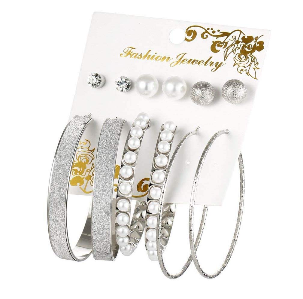 See full amazon price history chart for Shining Diva Fashion Latest 6 Pairs Combo Pearl Stud Hoop Earrings for Women and Girls (Silver) (rrsd10662er) Shining Diva Fashion Latest 6 Pairs Combo Pearl Stud Hoop Earrings for Women and Girls (Silver) (rrsd10662er) (B07S8PS99T) Amazon Price History, Amazon Price Tracker