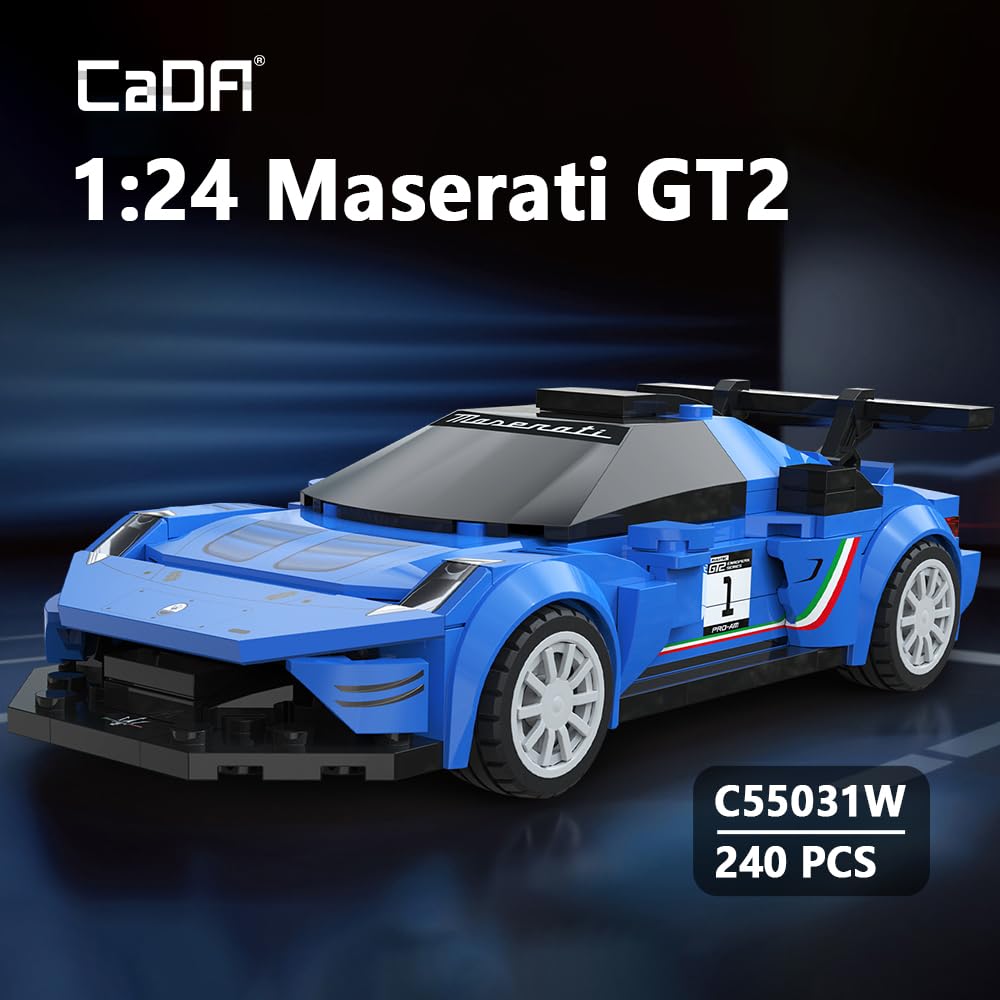 Amazon.com: CaDA C55031W Maserati GT2 Racing Car Building Block