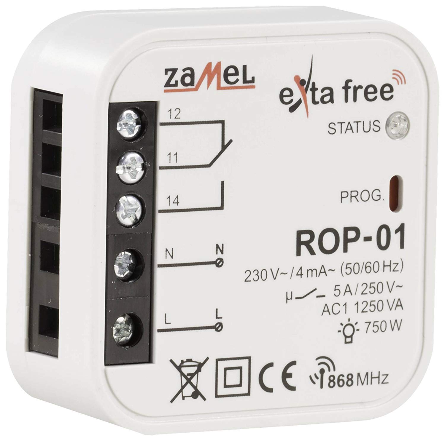 EXTA FREE 1- Kanal Funkempfänger, 1 Stück, ROP- 01