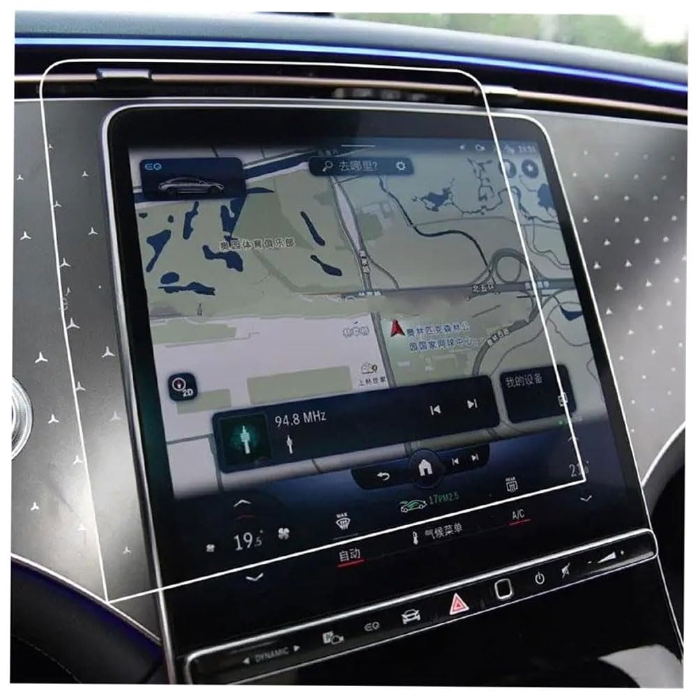 GPS para Coche Benz EQE 500 EQE 350 2022 2023, Protector de Pantalla táctil de Control de navegación y infoentretenimiento de Cristal Templado antiarañazos.