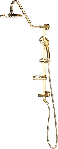 Miniatura 14 de PULSE ShowerSpas 1011-lll-MB- Kauai III - Sistema de regadera, con cabezal de regadera tipo lluvia de 8", regadera de mano de 5 funciones, barra