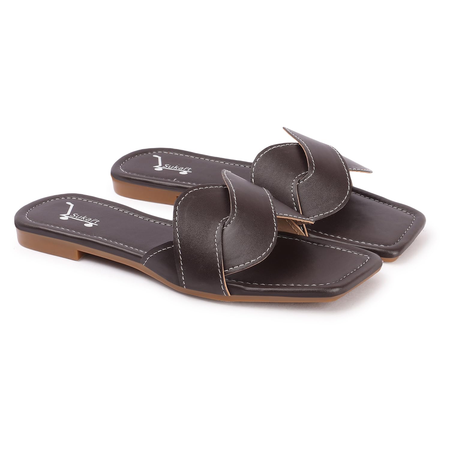 SUKART Brown casual Slip-On slipper For Girls and womens (B0D9QYX84K) Amazon Price History, Amazon Price Tracker
