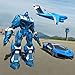 US-Polizei-Roboter-Auto-Spiel - Polizeiflugzeug-Transport