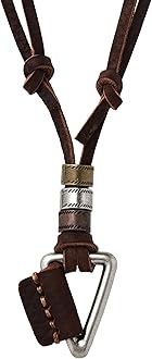 HAQUIL Boho Vintage Antique Leather Necklace Bohemian Jewelry Gift for Men and Women