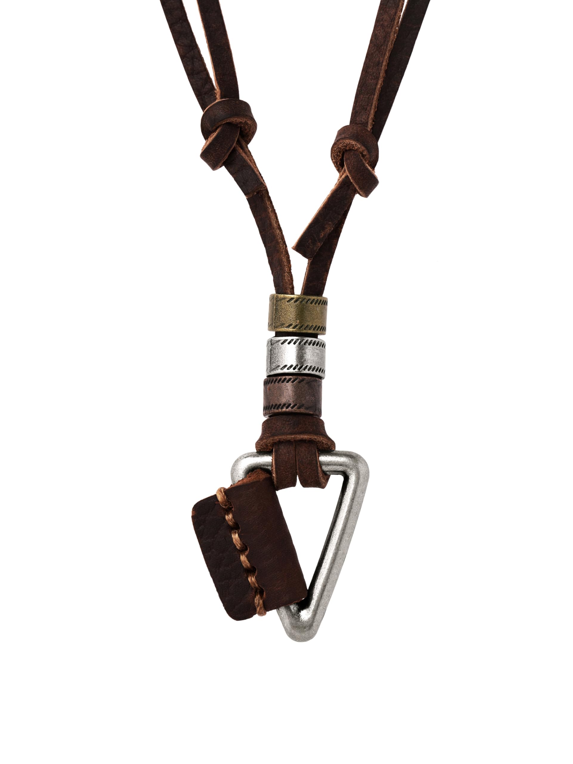 HAQUIL Boho Vintage Antique Leather Necklace Bohemian Jewelry Gift for Men and Women